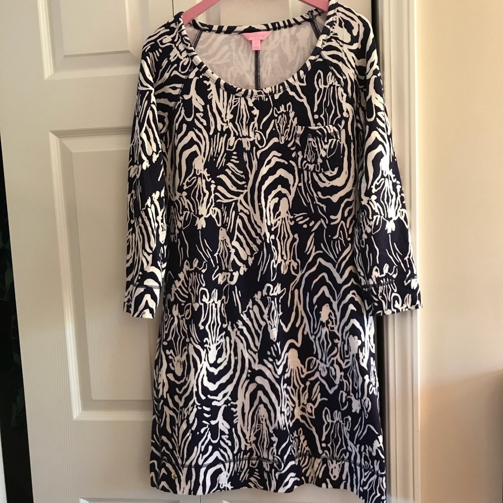 Lilly Pulitzer 3/4 length terry cloth dress, M